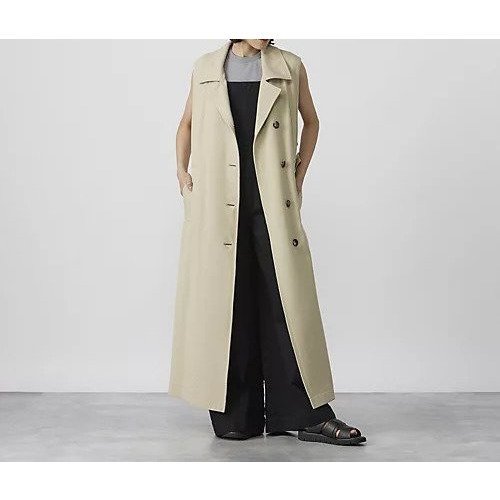 【サクラ/SACRA】のコットンツイルロングジレ インテリア・キッズ・メンズ・レディースファッション・服の通販 founy(ファニー) https://founy.com/ ファッション Fashion レディースファッション WOMEN アウター Coat Outerwear トップス・カットソー Tops/Tshirt ベスト/ジレ Gilets/Vests スリット Slit |ID: prp329100004463256 ipo3291000000031822284