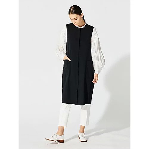 【ミズイロ インド/mizuiro ind】のフロントフライコクーンジレ 人気、トレンドファッション・服の通販 founy(ファニー) 　ファッション　Fashion　レディースファッション　Fashion for Women　アウター　Coat / Outerwear Collection　トップス・カットソー　Cut & Sew Tops　ベスト&ジレ / 重ね着スタイル　Vests & Gilets　コクーン　Cocoon, Cocoon Silhouette　ポケット　Pocket, Pocket Detail　人気　Popular, Best Seller　春　Spring　other-3|ID: prp329100004463260 ipo3291000000031247467