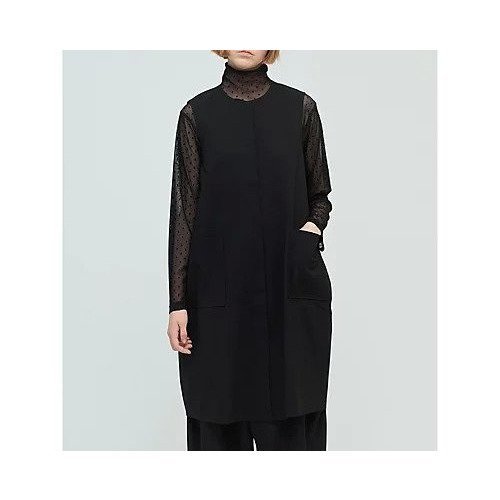 【ミズイロ インド/mizuiro ind】のフロントフライコクーンジレ インテリア・キッズ・メンズ・レディースファッション・服の通販 founy(ファニー) ファッション Fashion レディースファッション Fashion for Women アウター Coat / Outerwear Collection トップス・カットソー Cut & Sew Tops ベスト&ジレ / 重ね着スタイル Vests & Gilets コクーン Cocoon, Cocoon Silhouette ポケット Pocket, Pocket Detail 人気 Popular, Best Seller 春 Spring ブラック|ID: prp329100004463260 ipo3291000000035913267
