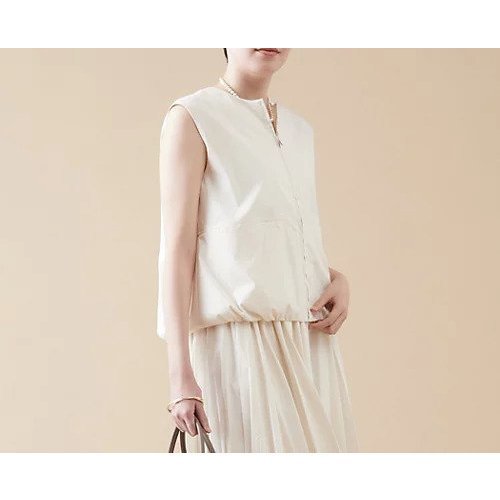 【マルティニーク/martinique】のジップアップベスト(セットアップ可) インテリア・キッズ・メンズ・レディースファッション・服の通販 founy(ファニー) 　ファッション　Fashion　レディースファッション　Fashion for Women　アウター　Coat / Outerwear Collection　トップス・カットソー　Cut & Sew Tops　ベスト&ジレ / 重ね着スタイル　Vests & Gilets　おすすめ　Recommended / Our Picks　セットアップ　Set-Up, Coordinated Outfit　タイプライター　Typewriter Fabric, Crisp Cotton　タンク　Tank Top, Sleeveless Top　ノースリーブ　Sleeveless, No-Sleeve　バルーン　Balloon, Balloon Silhouette　ベスト　Vest, Waistcoat　夏　Summer　オフ|ID: prp329100004463269 ipo3291000000035914030