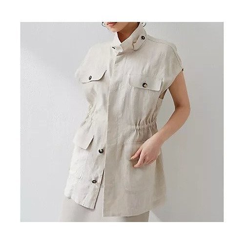 【ウィムガゼット/Whim Gazette】の【Drawing Numbers】コンチネンタルリネンベスト 人気、トレンドファッション・服の通販 founy(ファニー) 　ファッション　Fashion　レディースファッション　Fashion for Women　アウター　Coat / Outerwear Collection　トップス・カットソー　Cut & Sew Tops　ベスト&ジレ / 重ね着スタイル　Vests & Gilets　2024年　2024　2024春夏・S/S　Spring/Summer 2024 SS24　シンプル　Simple, Minimal　スタイリッシュ　Stylish, Fashionable　スタンド　Stand Collar, Upright Stand　フランス　France, French　フロント　Front, Front Design　ベスト　Vest, Waistcoat　ポケット　Pocket, Pocket Detail　ミリタリー　Military, Army Style　リネン　Linen, Linen Fabric　定番　Standard, Basic Item　other-2|ID: prp329100004463273 ipo3291000000031247492