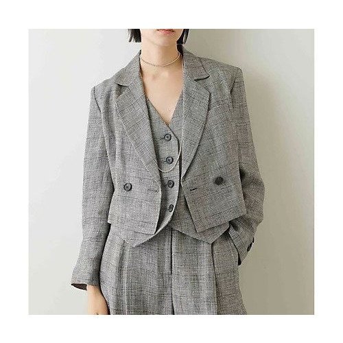 【ウィムガゼット/Whim Gazette】のリネングレンチェックジャケット インテリア・キッズ・メンズ・レディースファッション・服の通販 founy(ファニー) https://founy.com/ ファッション Fashion レディースファッション Fashion for Women アウター Coat / Outerwear Collection レディースジャケット・軽アウター Jackets クラシカル Classical, Vintage-Inspired コンパクト Compact, Small Size ジャケット Jacket, Outerwear セットアップ Set-Up, Coordinated Outfit 雑誌 Magazine, Fashion Magazine チェック Check, Plaid, Tartan バランス Balance, Style Balance ボトム Bottoms, Lower Wear マニッシュ Mannish, Boyish リネン Linen, Linen Fabric おすすめ Recommended / Our Picks 日本製 Made In Japan 2023春夏・S/S Spring/Summer 2023 SS23 2023年 2023 |ID: prp329100004463281 ipo3291000000031232757
