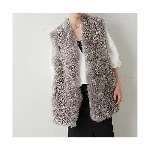 【ウィムガゼット/Whim Gazette】のカーリージレ インテリア・キッズ・メンズ・レディースファッション・服の通販 founy(ファニー) 　雑誌掲載アイテム　Magazine Items　ファッション雑誌　Fashion Magazines　インレッド　InRed　ファッション　Fashion　レディースファッション　WOMEN　アウター　Coat Outerwear　トップス・カットソー　Tops/Tshirt　ベスト/ジレ　Gilets/Vests　エレガント 上品　Elegant　9月号　September Issue　雑誌　Magazine　プレミアム　Premium　ムートン　Mouton　2023年　2023　2023-2024秋冬・A/W　Aw/Autumn/Winter//Fw/Fall-Winter/2023-2024　グレージュ|ID: prp329100004463294 ipo3291000000031232791