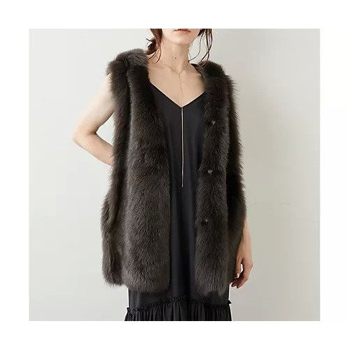 【ウィムガゼット/Whim Gazette】のフードFURジレ インテリア・キッズ・メンズ・レディースファッション・服の通販 founy(ファニー) 　ファッション　Fashion　レディースファッション　Fashion for Women　アウター　Coat / Outerwear Collection　トップス・カットソー　Cut & Sew Tops　ベスト&ジレ / 重ね着スタイル　Vests & Gilets　エレガント 上品　Elegant　ストレート　Straight, Straight Cut　スペシャル　Special, Limited Edition　トレンド　Trend, Trending Now　フィット　Fit, Slim Fit　ベスト　Vest, Waistcoat　ムートン　Shearling, Mouton　A/W・秋冬　Autumn/Winter　2022年　2022　2022-2023秋冬・A/W　Autumn/Winter 2022–23 AW22–23　ブラウン|ID: prp329100004463308 ipo3291000000031232830