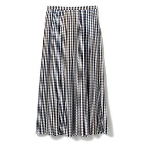 【マディソンブルー/MADISONBLUE】 PLEATEDLONG SK M.GINGHAM人気、トレンドファッション・服の通販 founy(ファニー) ファッション Fashion レディースファッション WOMEN ギンガム Gingham コンパクト Compact チェック Check パターン Pattern フレア Flare プリーツ Pleats |ID:prp329100004463321
