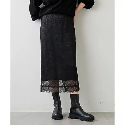【ウィムガゼット/Whim Gazette】のレースタイトスカート インテリア・キッズ・メンズ・レディースファッション・服の通販 founy(ファニー) 　ファッション　Fashion　レディースファッション　WOMEN　スカート　Skirt　2022年　2022　2022-2023秋冬・A/W　Aw/Autumn/Winter//Fw/Fall-Winter/2022-2023　タイトスカート　Tight Skirt　リュクス　Luxe　レース　Race　エレガント 上品　Elegant　ブラック|ID: prp329100004463322 ipo3291000000031232866