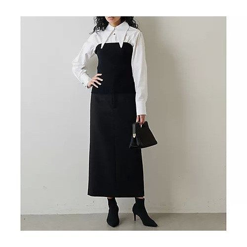 【ウィムガゼット/Whim Gazette】のダブルクロススカート 人気、トレンドファッション・服の通販 founy(ファニー) 　ファッション　Fashion　レディースファッション　Ladies' Fashion Online　スカート　Skirts　2023年　2023　2023春夏・S/S　Ss,Spring/Summer,2023　2月号　February Issue　ストレッチ　Stretch　スマート　Smart　スリット　Slit　ダブル　Double　フォルム　Form　ロング　Long　雑誌　Magazine　other-3|ID: prp329100004463327 ipo3291000000031247601