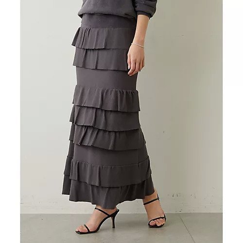 【ウィムガゼット/Whim Gazette】のニットティアードスカート インテリア・キッズ・メンズ・レディースファッション・服の通販 founy(ファニー) https://founy.com/ ファッション Fashion レディースファッション WOMEN スカート Skirt ティアードスカート Tiered Skirts 秋 Autumn/Fall カットソー Cut And Sew シンプル Simple ジャケット Jacket ストレッチ Stretch ストレート Straight ティアード Tiered ティアードスカート Tiered Skirt バランス Balance フィット Fit フリル Frills モダン Modern おすすめ Recommend 2023春夏・S/S Ss,Spring/Summer,2023 2023年 2023 |ID: prp329100004463333 ipo3291000000031232894