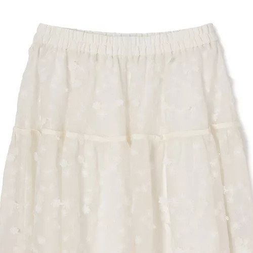 【ミュベール/MUVEIL】のフラワーオーガンジースカート 人気、トレンドファッション・服の通販 founy(ファニー) 　ファッション　Fashion　レディースファッション　Ladies' Fashion Online　スカート　Skirt　2025年　2025　2025春夏・S/S　Ss,Spring/Summer,2025　オーガンジー　Organdy　シアー　Sheer　フラワー　Flower　モチーフ　Motif　other-3|ID: prp329100004463344 ipo3291000000032525030