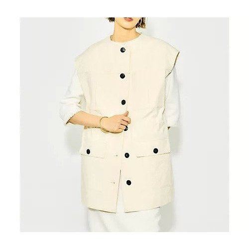 【ウィムガゼット/Whim Gazette】の【THE PAUSE】ミリタリーロングジレ 人気、トレンドファッション・服の通販 founy(ファニー) 　ファッション　Fashion　レディースファッション　WOMEN　アウター　Coat Outerwear　トップス・カットソー　Tops/Tshirt　ベスト/ジレ　Gilets/Vests　ヴィンテージ　Vintage　グラデーション　Gradation　ドローコード　Draw Cord　ベスト　Vest　ミリタリー　Military　モチーフ　Motif　ワーク　Work　2022年　2022　2022 春夏 S/S　Ss,Spring/Summer,2022　おすすめ　Recommend　エレガント 上品　Elegant　other-3|ID: prp329100004463348 ipo3291000000031247643