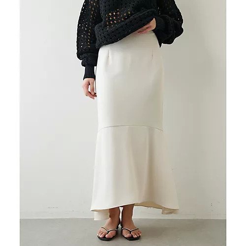 【ウィムガゼット/Whim Gazette】のマーメイドフレアスカート インテリア・キッズ・メンズ・レディースファッション・服の通販 founy(ファニー) 　ファッション　Fashion　レディースファッション　WOMEN　スカート　Skirt　Aライン/フレアスカート　Flared A-Line Skirts　2022年　2022　2022 春夏 S/S　Ss,Spring/Summer,2022　エレガント 上品　Elegant　サテン　Satin　シンプル　Simple　ストレッチ　Stretch　ビンテージ　Vintage　フレア　Flare　マーメイド　Mermaid　ロング　Long　アイボリー|ID: prp329100004463371 ipo3291000000031232995
