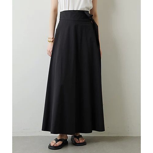 【ウィムガゼット/Whim Gazette】のラップフレアスカート 人気、トレンドファッション・服の通販 founy(ファニー) 　ファッション　Fashion　レディースファッション　Fashion for Women　スカート　Skirts　Aライン・フレアスカート　A-Line & Flared Skirts　シンプル　Simple, Minimal　タイプライター　Typewriter Fabric, Crisp Cotton　フェミニン　Feminine, Girly　フレア　Flare, Flared　ラップ　Wrap, Wrap Design　ロング　Long, Long-Length　2022年　2022　2022 春夏 S/S　Spring/Summer 2022 SS22　おすすめ　Recommended / Our Picks　エレガント 上品　Elegant　other-2|ID: prp329100004463377 ipo3291000000031247704