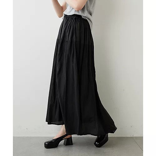 【ウィムガゼット/Whim Gazette】の【enrica】コットンシルクスカート インテリア・キッズ・メンズ・レディースファッション・服の通販 founy(ファニー) 　ファッション　Fashion　レディースファッション　WOMEN　スカート　Skirt　エレガント 上品　Elegant　ギャザー　Gather　軽量　Lightweight　シルク　Silk　定番　Standard　ヨーク　Yoke　リボン　Ribbon　2022年　2022　2022-2023秋冬・A/W　Aw/Autumn/Winter//Fw/Fall-Winter/2022-2023　ブラック|ID: prp329100004463384 ipo3291000000031233028