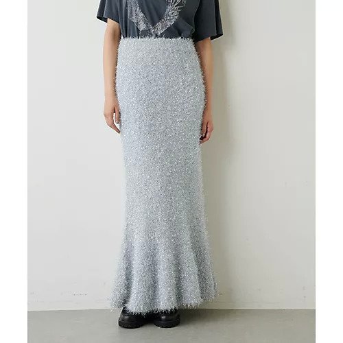 【ウィムガゼット/Whim Gazette】のモールスカート インテリア・キッズ・メンズ・レディースファッション・服の通販 founy(ファニー) 　ファッション　Fashion　レディースファッション　Fashion for Women　スカート　Skirts　2022年　2022　2022-2023秋冬・A/W　Autumn/Winter 2022–23 AW22–23　イタリア　Italy　シルバー　Silver, Metallic Silver　シンプル　Simple, Minimal　フィット　Fit, Slim Fit　マーメイド　Mermaid, Fishtail Silhouette　ロング　Long, Long-Length　シルバー|ID: prp329100004463391 ipo3291000000031233050