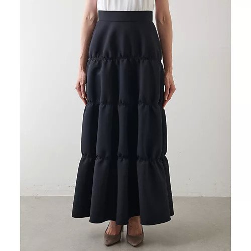 【ウィムガゼット/Whim Gazette】のセッケツボリュームスカート 人気、トレンドファッション・服の通販 founy(ファニー) 　ファッション　Fashion　レディースファッション　WOMEN　スカート　Skirt　2022年　2022　2022-2023秋冬・A/W　Aw/Autumn/Winter//Fw/Fall-Winter/2022-2023　シャーリング　Shirring　シルク　Silk　ジョーゼット　Georgette　ティアードスカート　Tiered Skirt　ベビー　Baby　ボンディング　Bonding　ロング　Long　エレガント 上品　Elegant　other-2|ID: prp329100004463406 ipo3291000000031247762
