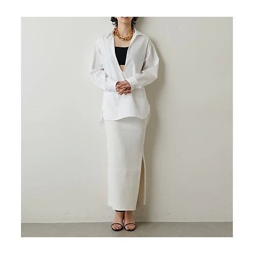 【ウィムガゼット/Whim Gazette】のリブフィットスカート 人気、トレンドファッション・服の通販 founy(ファニー) 　ファッション　Fashion　レディースファッション　Fashion for Women　スカート　Skirts　吸水　Absorbent, Quick-Dry　スリット　Slit, Slit Detail　セットアップ　Set-Up, Coordinated Outfit　ベーシック　Basic, Essential　ロング　Long, Long-Length　2022年　2022　2022 春夏 S/S　Spring/Summer 2022 SS22　おすすめ　Recommended / Our Picks　エレガント 上品　Elegant　other-2|ID: prp329100004463427 ipo3291000000031247804