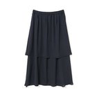 【ミズイロ インド/mizuiro ind】のシアーギャザーダブルヘムスカート ネイビー|ID: prp329100004463431 ipo3291000000031233166