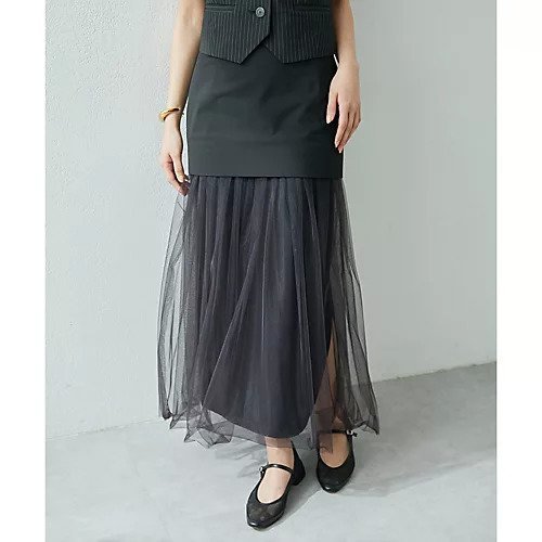 【ウィムガゼット/Whim Gazette】のチュールキリカエスカート インテリア・キッズ・メンズ・レディースファッション・服の通販 founy(ファニー) https://founy.com/ ファッション Fashion レディースファッション Fashion for Women スカート Skirts インナー Innerwear シューズ Shoes, Footwear スリット Slit, Slit Detail チュール Tulip, Tulip Motif ドッキング Docking, Mixed Material フラット Flat, Flat Shoes ロング Long, Long-Length エレガント 上品 Elegant |ID: prp329100004463434 ipo3291000000031233176
