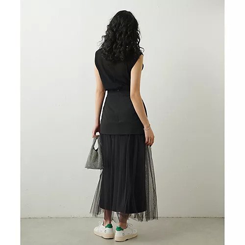 【ウィムガゼット/Whim Gazette】のチュールキリカエスカート 人気、トレンドファッション・服の通販 founy(ファニー) 　ファッション　Fashion　レディースファッション　Fashion for Women　スカート　Skirts　インナー　Innerwear　シューズ　Shoes, Footwear　スリット　Slit, Slit Detail　チュール　Tulip, Tulip Motif　ドッキング　Docking, Mixed Material　フラット　Flat, Flat Shoes　ロング　Long, Long-Length　エレガント 上品　Elegant　other-2|ID: prp329100004463434 ipo3291000000031247818