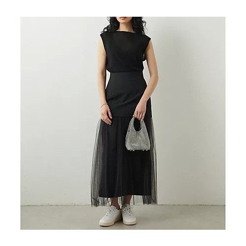 【ウィムガゼット/Whim Gazette】のチュールキリカエスカート 人気、トレンドファッション・服の通販 founy(ファニー) 　ファッション　Fashion　レディースファッション　Fashion for Women　スカート　Skirts　インナー　Innerwear　シューズ　Shoes, Footwear　スリット　Slit, Slit Detail　チュール　Tulip, Tulip Motif　ドッキング　Docking, Mixed Material　フラット　Flat, Flat Shoes　ロング　Long, Long-Length　エレガント 上品　Elegant　other-3|ID: prp329100004463434 ipo3291000000031247819