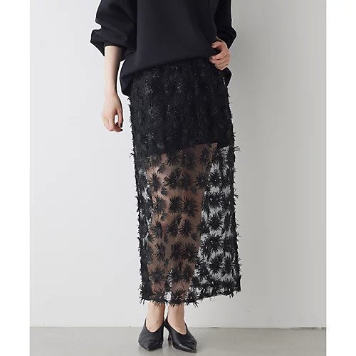 【ウィムガゼット/Whim Gazette】の【THE PAUSE】シアーモチーフペンシルスカート 人気、トレンドファッション・服の通販 founy(ファニー) 　雑誌掲載アイテム　Magazine Items　ファッション雑誌　Fashion Magazines　グロー　GLOW　ファッション　Fashion　レディースファッション　WOMEN　スカート　Skirt　ヴィンテージ　Vintage　グラデーション　Gradation　12月号　December Issue　シアー　Sheer　シンプル　Simple　雑誌　Magazine　トレンド　Trend　フラワー　Flower　フリル　Frills　ペチコート　Petticoat　ペンシル　Pencil　ボトム　Bottom　モチーフ　Motif　ワーク　Work　おすすめ　Recommend　2024年　2024　2024-2025秋冬・A/W　Aw/Autumn/Winter/Fw/Fall/2024-2025　 other-1|ID: prp329100004463443 ipo3291000000031233199