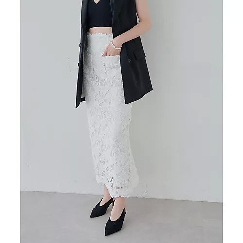 【ウィムガゼット/Whim Gazette】のレーススカート 人気、トレンドファッション・服の通販 founy(ファニー) 　雑誌掲載アイテム　Magazine Items　ファッション雑誌　Fashion Magazines　ストーリィ　STORY　オッジ　Oggi　ファッション　Fashion　レディースファッション　WOMEN　スカート　Skirt　11月号　November Issue　2024年　2024　2024-2025秋冬・A/W　Aw/Autumn/Winter/Fw/Fall/2024-2025　9月号　September Issue　エレガント 上品　Elegant　オケージョン　Occasion　ストレート　Straight　スリット　Slit　ポケット　Pocket　レース　Race　雑誌　Magazine　other-2|ID: prp329100004463467 ipo3291000000031247884
