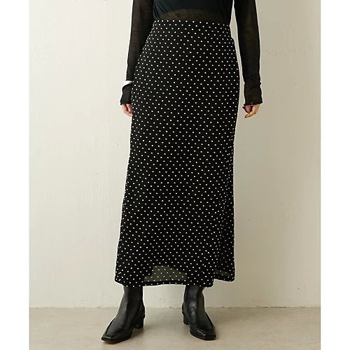 【ウィムガゼット/Whim Gazette】の【WEB&一部店舗限定】JQドットスカート インテリア・キッズ・メンズ・レディースファッション・服の通販 founy(ファニー) https://founy.com/ ファッション Fashion レディースファッション Fashion for Women スカート Skirts クラシカル Classical, Vintage-Inspired シアー Sheer, See-Through トレンド Trend, Trending Now ドット Polka Dot, Dot Pattern バランス Balance, Style Balance フレア Flare, Flared プリント Print, Printed Pattern マーメイド Mermaid, Fishtail Silhouette 2024年 2024 2024春夏・S/S Spring/Summer 2024 SS24 エレガント 上品 Elegant |ID: prp329100004463475 ipo3291000000031233285