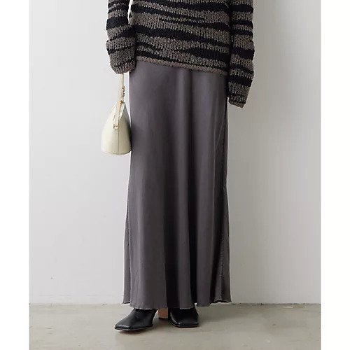 【ウィムガゼット/Whim Gazette】のテンセル 繊維使用ロングスカート インテリア・キッズ・メンズ・レディースファッション・服の通販 founy(ファニー) 　ファッション　Fashion　レディースファッション　Fashion for Women　スカート　Skirts　ロングスカート　Long Skirts / Maxi & Midi Skirts　エレガント 上品　Elegant　セットアップ　Set-Up, Coordinated Outfit　デニム　Denim, Jeans Material　バイアス　Bias, Diagonal Cut　フレア　Flare, Flared　マーメイド　Mermaid, Fishtail Silhouette　ロング　Long, Long-Length　おすすめ　Recommended / Our Picks　チャコールグレー|ID: prp329100004463489 ipo3291000000031233329