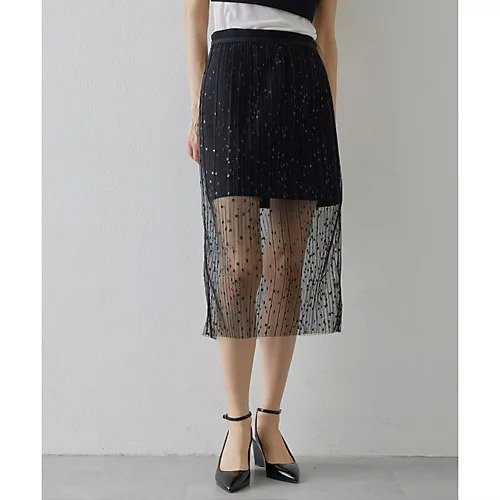 【ウィムガゼット/Whim Gazette】の【GEMINI】プリーツチュールスカート インテリア・キッズ・メンズ・レディースファッション・服の通販 founy(ファニー) https://founy.com/ ファッション Fashion レディースファッション Fashion for Women スカート Skirts イタリア Italy シアー Sheer, See-Through スパンコール Sequins, Sequin Embellishment スペシャル Special, Limited Edition タイトスカート Pencil Skirt, Tight Skirt デニム Denim, Jeans Material トレンド Trend, Trending Now プリーツ Pleats, Pleated ボトム Bottoms, Lower Wear おすすめ Recommended / Our Picks 2024年 2024 2024-2025秋冬・A/W Autumn/Winter 2024–25 AW24–25 |ID: prp329100004463491 ipo3291000000031233333