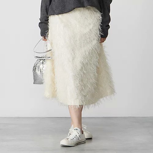 【マディソンブルー/MADISONBLUE】のPANEL FLARE LONG SK EYELASH インテリア・キッズ・メンズ・レディースファッション・服の通販 founy(ファニー) https://founy.com/ ファッション Fashion レディースファッション WOMEN シャイニー Shiny バランス Balance フェザー Feather フェミニン Feminine フランス France フリンジ Fringe フレア Flare |ID: prp329100004463495 ipo3291000000031233343