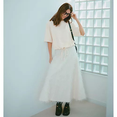 【マディソンブルー/MADISONBLUE】のPANEL FLARE LONG SK EYELASH 人気、トレンドファッション・服の通販 founy(ファニー) 　ファッション　Fashion　レディースファッション　WOMEN　シャイニー　Shiny　バランス　Balance　フェザー　Feather　フェミニン　Feminine　フランス　France　フリンジ　Fringe　フレア　Flare　other-2|ID: prp329100004463495 ipo3291000000031247940