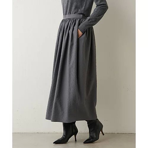【ウィムガゼット/Whim Gazette】のジャガードボリュームスカート 人気、トレンドファッション・服の通販 founy(ファニー) 　ファッション　Fashion　レディースファッション　Fashion for Women　スカート　Skirts　ギャザー　Gathered, Ruffled　コクーン　Cocoon, Cocoon Silhouette　コンパクト　Compact, Small Size　ショート　Short, Short Length　シンプル　Simple, Minimal　ロング　Long, Long-Length　おすすめ　Recommended / Our Picks　2023年　2023　2023-2024秋冬・A/W　Autumn/Winter 2023–24 AW23–24　エレガント 上品　Elegant　other-2|ID: prp329100004463500 ipo3291000000031247950