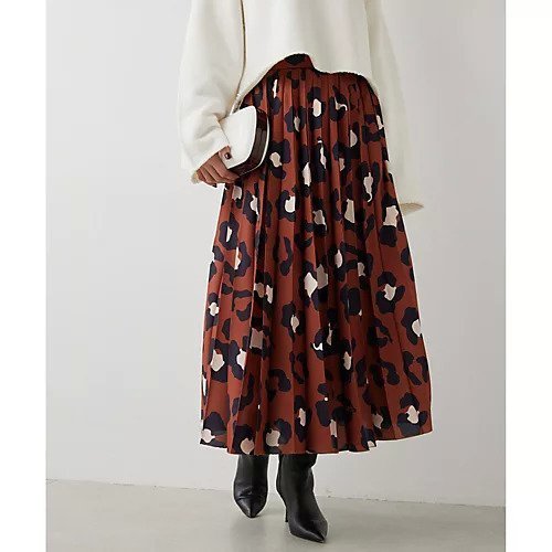 【ウィムガゼット/Whim Gazette】のレオパードプリーツスカート 人気、トレンドファッション・服の通販 founy(ファニー) 　ファッション　Fashion　レディースファッション　Fashion for Women　スカート　Skirts　プリーツスカート / 上品フェミニンスタイル　Pleated Skirts　オレンジ　Orange　サテン　Satin, Glossy Fabric　シンプル　Simple, Minimal　プリント　Print, Printed Pattern　プリーツ　Pleats, Pleated　レオパード　Leopard, Animal Print　ロング　Long, Long-Length　2023年　2023　2023-2024秋冬・A/W　Autumn/Winter 2023–24 AW23–24　 other-1|ID: prp329100004463512 ipo3291000000031233387