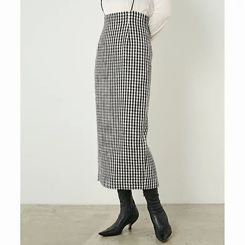 【ウィムガゼット/Whim Gazette】のBRIGHT MIX ツイードスカート インテリア・キッズ・メンズ・レディースファッション・服の通販 founy(ファニー) 　ファッション　Fashion　レディースファッション　Fashion for Women　スカート　Skirts　クラシカル　Classical, Vintage-Inspired　サスペンダー　Suspenders, Braces　シューズ　Shoes, Footwear　ジャケット　Jacket, Outerwear　タイトスカート　Pencil Skirt, Tight Skirt　チェック　Check, Plaid, Tartan　ツイード　Twill, Twill Weave　おすすめ　Recommended / Our Picks　2023年　2023　2023-2024秋冬・A/W　Autumn/Winter 2023–24 AW23–24　エレガント 上品　Elegant　ブラック|ID: prp329100004463514 ipo3291000000031233393