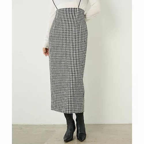 【ウィムガゼット/Whim Gazette】のBRIGHT MIX ツイードスカート 人気、トレンドファッション・服の通販 founy(ファニー) 　ファッション　Fashion　レディースファッション　Fashion for Women　スカート　Skirts　クラシカル　Classical, Vintage-Inspired　サスペンダー　Suspenders, Braces　シューズ　Shoes, Footwear　ジャケット　Jacket, Outerwear　タイトスカート　Pencil Skirt, Tight Skirt　チェック　Check, Plaid, Tartan　ツイード　Twill, Twill Weave　おすすめ　Recommended / Our Picks　2023年　2023　2023-2024秋冬・A/W　Autumn/Winter 2023–24 AW23–24　エレガント 上品　Elegant　other-2|ID: prp329100004463514 ipo3291000000031247977