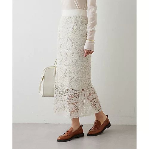 【ウィムガゼット/Whim Gazette】のレーススカート インテリア・キッズ・メンズ・レディースファッション・服の通販 founy(ファニー) ファッション Fashion レディースファッション Fashion for Women スカート Skirts スウェット / スエット Sweatshirt, Sweatwear タイトスカート Pencil Skirt, Tight Skirt デニム Denim, Jeans Material フラワー Flower, Floral プリント Print, Printed Pattern ベロア Velour, Soft Velvet モダン Modern, Contemporary レース Lace, Lace Fabric 2024年 2024 2024春夏・S/S Spring/Summer 2024 SS24 エレガント 上品 Elegant ベージュ|ID: prp329100004463516 ipo3291000000034565662