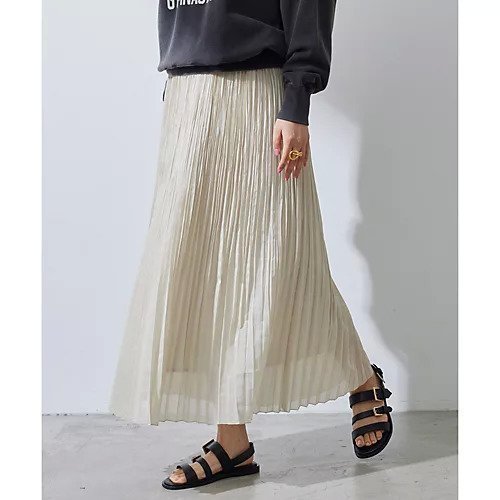 【ウィムガゼット/Whim Gazette】のシルクローンスカート インテリア・キッズ・メンズ・レディースファッション・服の通販 founy(ファニー) 　ファッション　Fashion　レディースファッション　Fashion for Women　スカート　Skirts　エアリー　Airy Texture　春　Spring　シューズ　Shoes, Footwear　シルク　Silk, 100% Silk　シンプル　Simple, Minimal　セットアップ　Set-Up, Coordinated Outfit　人気　Popular, Best Seller　フェミニン　Feminine, Girly　フラット　Flat, Flat Shoes　プリーツ　Pleats, Pleated　ベビー　Baby, Babywear　ロング　Long, Long-Length　S/S・春夏　SS, Spring/Summer, Warm Season　おすすめ　Recommended / Our Picks　夏　Summer　2024年　2024　2024春夏・S/S　Spring/Summer 2024 SS24　エレガント 上品　Elegant　ライトベージュ|ID: prp329100004463533 ipo3291000000034767139