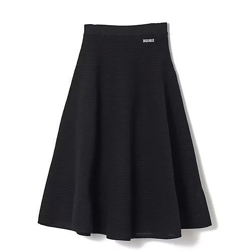 【マディソンブルー/MADISONBLUE】のメッシュニットフレアスカート インテリア・キッズ・メンズ・レディースファッション・服の通販 founy(ファニー) 　ファッション　Fashion　レディースファッション　Fashion for Women　スカート　Skirts　Aライン・フレアスカート　A-Line & Flared Skirts　シューズ　Shoes, Footwear　ドレープ　Drape, Draping Fabric　フラット　Flat, Flat Shoes　メッシュ　Mesh, Net Fabric　夏　Summer　洗える　Machine Washable　ブラック|ID: prp329100004463534 ipo3291000000034767160