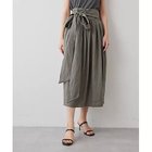 【ウィムガゼット/Whim Gazette】のリネンギャザースカート カーキ|ID: prp329100004463539 ipo3291000000034767075