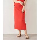 【ウィムガゼット/Whim Gazette】のジャージーサイドスリットスカート レッド|ID: prp329100004463543 ipo3291000000034766987