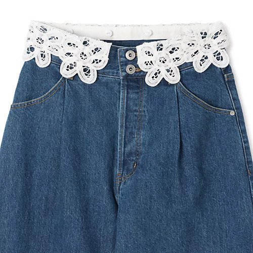 【ミュベール/MUVEIL】のディッキーズコラボ デニムパンツ 人気、トレンドファッション・服の通販 founy(ファニー) 　ファッション　Fashion　レディースファッション　Fashion for Women　パンツ　Pants & Trousers　デニムパンツ・ジーンズ・美脚デニム　Denim Jeans & Pants　2025年　2025　2025春夏・S/S　Spring/Summer 2025 SS25　ガーリー　Girly, Feminine Style　コラボ　Collaboration, Collab　デニム　Denim, Jeans Material　フラワー　Flower, Floral　ポケット　Pocket, Pocket Detail　モチーフ　Motif, Design Theme　リボン　Ribbon, Bow　ワーク　Workwear, Utility Style　人気　Popular, Best Seller　洗える　Machine Washable　other-3|ID: prp329100004463557 ipo3291000000033138379