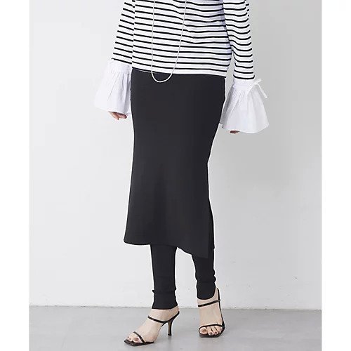 【ウィムガゼット/Whim Gazette】のスカートレギンス インテリア・キッズ・メンズ・レディースファッション・服の通販 founy(ファニー) 　ファッション　Fashion　レディースファッション　WOMEN　スカート　Skirt　レギンス　Leggings　ギャザー　Gather　シルク　Silk　スリット　Slit　セットアップ　Set Up　セパレート　Separate　トレンド　Trend　ドッキング　Docking　ボトム　Bottom　レギンス　Leggings　おすすめ　Recommend　2025年　2025　2025春夏・S/S　Ss,Spring/Summer,2025　ブラック|ID: prp329100004463562 ipo3291000000031233529