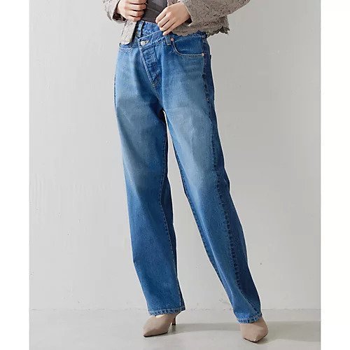 【ウィムガゼット/Whim Gazette】のラップデニムパンツ 人気、トレンドファッション・服の通販 founy(ファニー) 　ファッション　Fashion　レディースファッション　WOMEN　パンツ　Pants　デニムパンツ　Denim Pants　2024年　2024　2024春夏・S/S　Ss,Spring/Summer,2024　ストレート　Straight　デニム　Denim　ラップ　Wrap　ワイド　Wide　定番　Standard　other-3|ID: prp329100004463584 ipo3291000000031248118