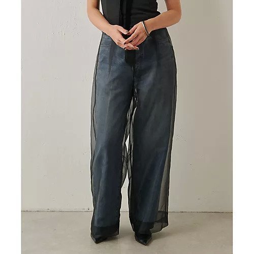 【ウィムガゼット/Whim Gazette】のシアーパンツ インテリア・キッズ・メンズ・レディースファッション・服の通販 founy(ファニー) https://founy.com/ ファッション Fashion レディースファッション WOMEN パンツ Pants エレガント 上品 Elegant オーガンジー Organdy シアー Sheer デニム Denim トレンド Trend パターン Pattern ペチコート Petticoat ロング Long 2024年 2024 2024春夏・S/S Ss,Spring/Summer,2024 |ID: prp329100004463614 ipo3291000000031233674