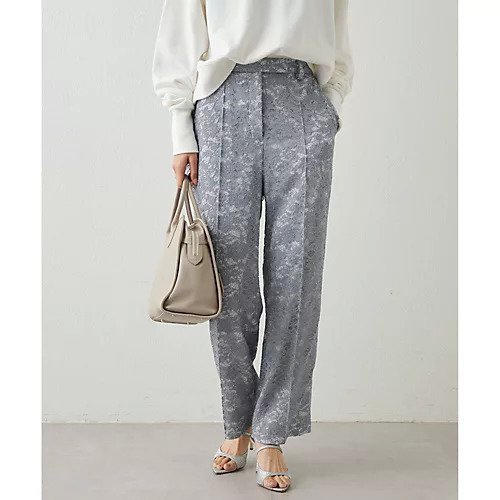 【ウィムガゼット/Whim Gazette】のレースパンツ インテリア・キッズ・メンズ・レディースファッション・服の通販 founy(ファニー) 　ファッション　Fashion　レディースファッション　Fashion for Women　パンツ　Pants & Trousers　ストレート　Straight, Straight Cut　センター　Center, Center Line　デニム　Denim, Jeans Material　フェミニン　Feminine, Girly　フラワー　Flower, Floral　プリント　Print, Printed Pattern　モダン　Modern, Contemporary　レース　Lace, Lace Fabric　おすすめ　Recommended / Our Picks　2024年　2024　2024春夏・S/S　Spring/Summer 2024 SS24　エレガント 上品　Elegant　スカイブルー|ID: prp329100004463633 ipo3291000000031233730