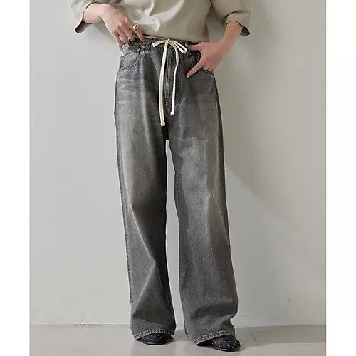 【ウィムガゼット/Whim Gazette】のドロストデニムパンツ インテリア・キッズ・メンズ・レディースファッション・服の通販 founy(ファニー) https://founy.com/ ファッション Fashion レディースファッション Fashion for Women パンツ Pants & Trousers デニムパンツ・ジーンズ・美脚デニム Denim Jeans & Pants ウォッシュ Washed Finish クール Cool, Chic シューズ Shoes, Footwear シンプル Simple, Minimal ストレート Straight, Straight Cut とろみ Fluid, Flowy Fabric デニム Denim, Jeans Material ドローコード Drawcord, Drawstring Cord 定番 Standard, Basic Item リラックス Relax, Relaxed Fit ワイド Wide, Wide Fit おすすめ Recommended / Our Picks エレガント 上品 Elegant |ID: prp329100004463641 ipo3291000000032138756