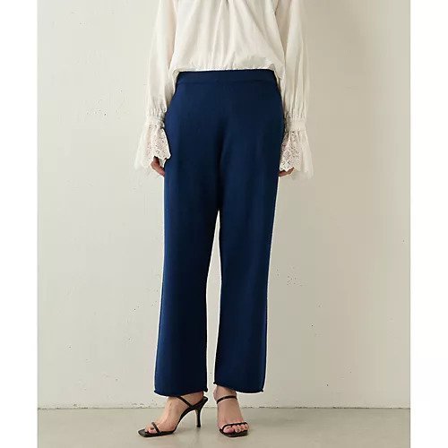 【ウィムガゼット/Whim Gazette】のカシミヤパンツ インテリア・キッズ・メンズ・レディースファッション・服の通販 founy(ファニー) 　ファッション　Fashion　レディースファッション　WOMEN　パンツ　Pants　カシミア　Cashmere　カシミヤ　Cashmere　セットアップ　Set Up　リラックス　Relax　おすすめ　Recommend　2023年　2023　2023-2024秋冬・A/W　Aw/Autumn/Winter//Fw/Fall-Winter/2023-2024　エレガント 上品　Elegant　ネイビー|ID: prp329100004463650 ipo3291000000031233775