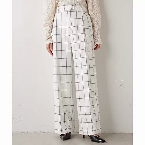 【ウィムガゼット/Whim Gazette】のウインドウペンパンツ 人気、トレンドファッション・服の通販 founy(ファニー) 　ファッション　Fashion　レディースファッション　WOMEN　パンツ　Pants　2023年　2023　2023-2024秋冬・A/W　Aw/Autumn/Winter//Fw/Fall-Winter/2023-2024　おすすめ　Recommend　ストレッチ　Stretch　ストレート　Straight　セットアップ　Set Up　ロング　Long　other-3|ID: prp329100004463651 ipo3291000000031248252