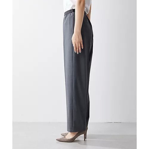 【ウィムガゼット/Whim Gazette】のゴムウールパンツ 人気、トレンドファッション・服の通販 founy(ファニー) 　ファッション　Fashion　レディースファッション　WOMEN　パンツ　Pants　ウォッシャブル　Washable　ストレッチ　Stretch　ストレート　Straight　センター　Center　ワイド　Wide　おすすめ　Recommend　2023年　2023　2023-2024秋冬・A/W　Aw/Autumn/Winter//Fw/Fall-Winter/2023-2024　other-3|ID: prp329100004463652 ipo3291000000031248254