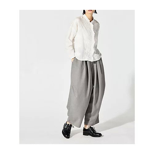 【ミズイロ インド/mizuiro ind】のワイドカーゴパンツ インテリア・キッズ・メンズ・レディースファッション・服の通販 founy(ファニー) 　ファッション　Fashion　レディースファッション　WOMEN　パンツ　Pants　ストレッチ　Stretch　人気　Popularity　グレー|ID: prp329100004463664 ipo3291000000031233812